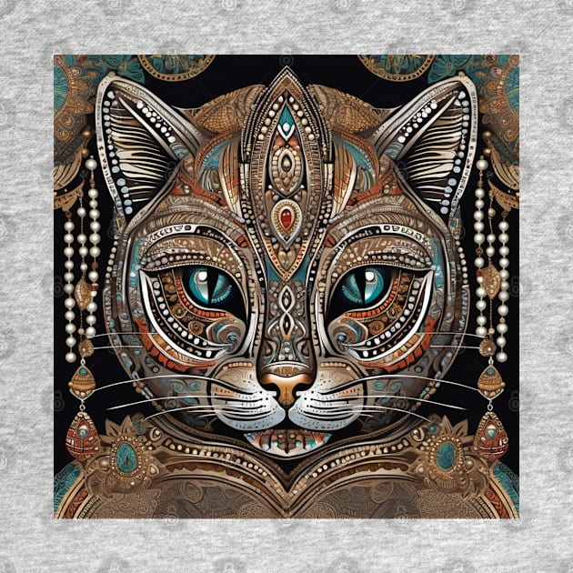 Opulent Feline Tapestry by FashionPulse